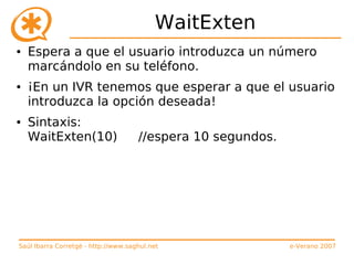 Curso de Asterisk (e-Verano 2007)