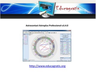 V
http://www.educagratis.org
Astrocontact Astroplus Professional v.6.4.0
 