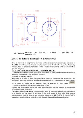 Autocad Direct Distance Entry Curso de-autocad-2007 | PDF