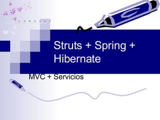 Struts + Spring + Hibernate MVC + Servicios 