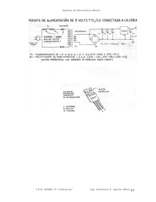 A p u n t e s d e E l e c t r ó n i c a B á s i c a
I . P . N . E S I M E “ U . C u l h u a c a n ” I n g . C e l e d o n i o E . A g u i l a r M e z a
- -
27
 