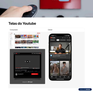 Telas do Youtube
Computador Celular
 