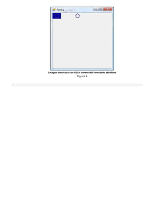Imagen insertada con GDI+ dentro del formulario Windows
                       Figura 4
 