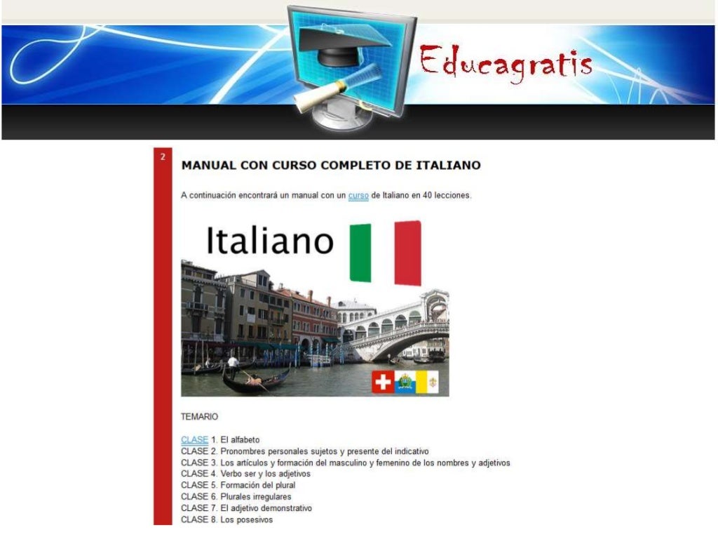 Curso de-italiano