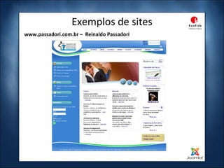 Exemplos de sites www.passadori.com.br –  Reinaldo Passadori 