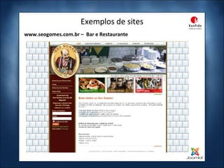 Exemplos de sites www.seogomes.com.br –  Bar e Restaurante 