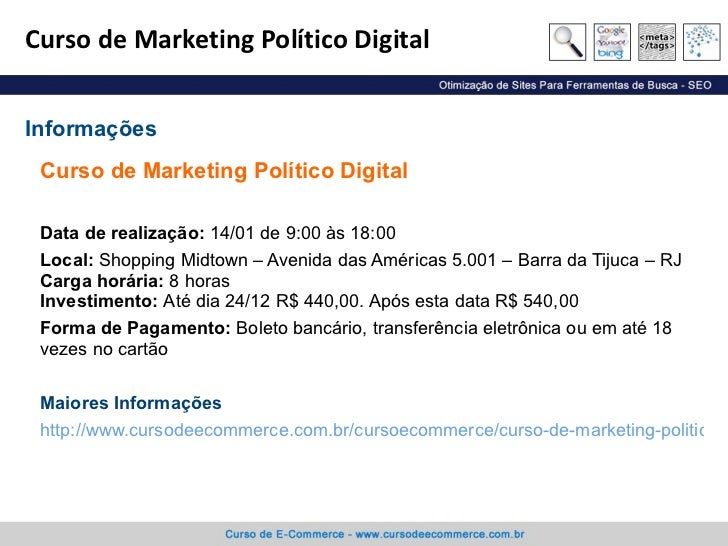 Curso marketing digital rj