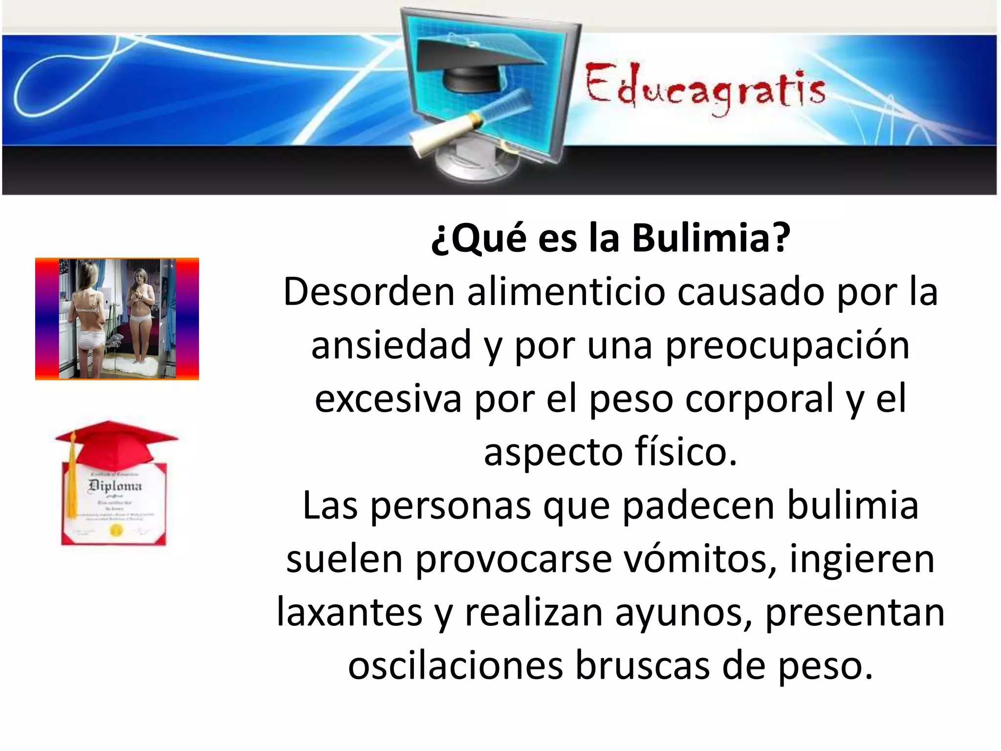 Curso de Nutricion, Bulimia y Anorexia | PPTX