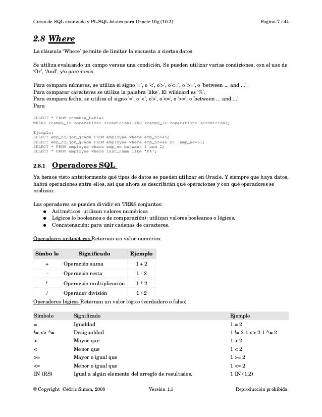 Curso pl sql