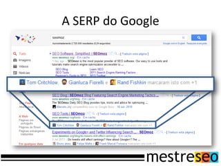 A SERP do Google
 