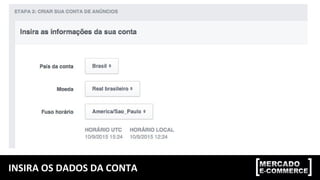 INSIRA OS DADOS DA CONTA
 