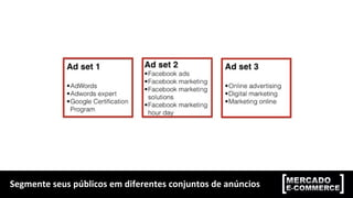 Segmente seus públicos em diferentes conjuntos de anúncios
 
