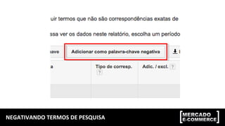 NEGATIVANDO TERMOS DE PESQUISA
 