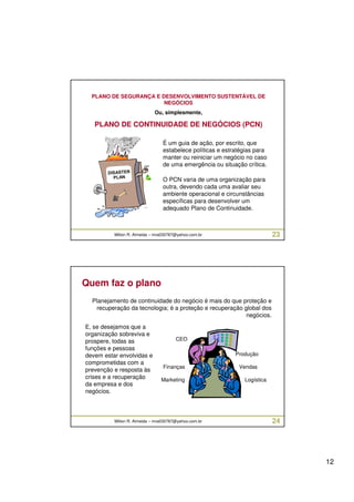 Curso Gestão de Crises e Continuidade de Negócios