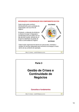 Curso Gestão de Crises e Continuidade de Negócios