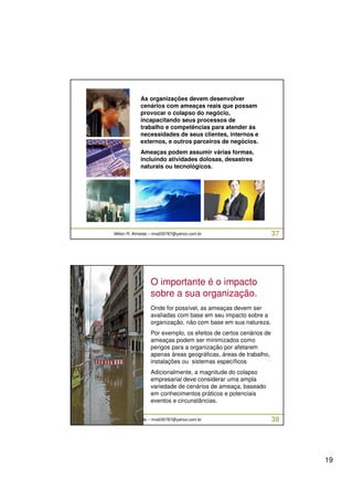 Curso Gestão de Crises e Continuidade de Negócios