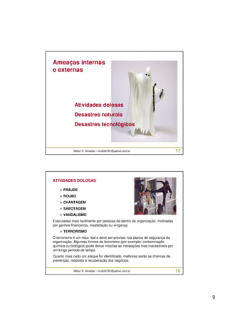 Curso Gestão de Crises e Continuidade de Negócios