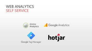 WEB ANALYTICS
SELF SERVICE
 