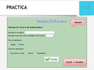 PRACTICA

172
#8080FF

COLOR => #b6d6b6

 
