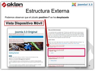 Estructura Externa 
94 
Podemos observar que el zócalo position-7 se ha desplazado 
Vista Dispositivo Móvil 
 