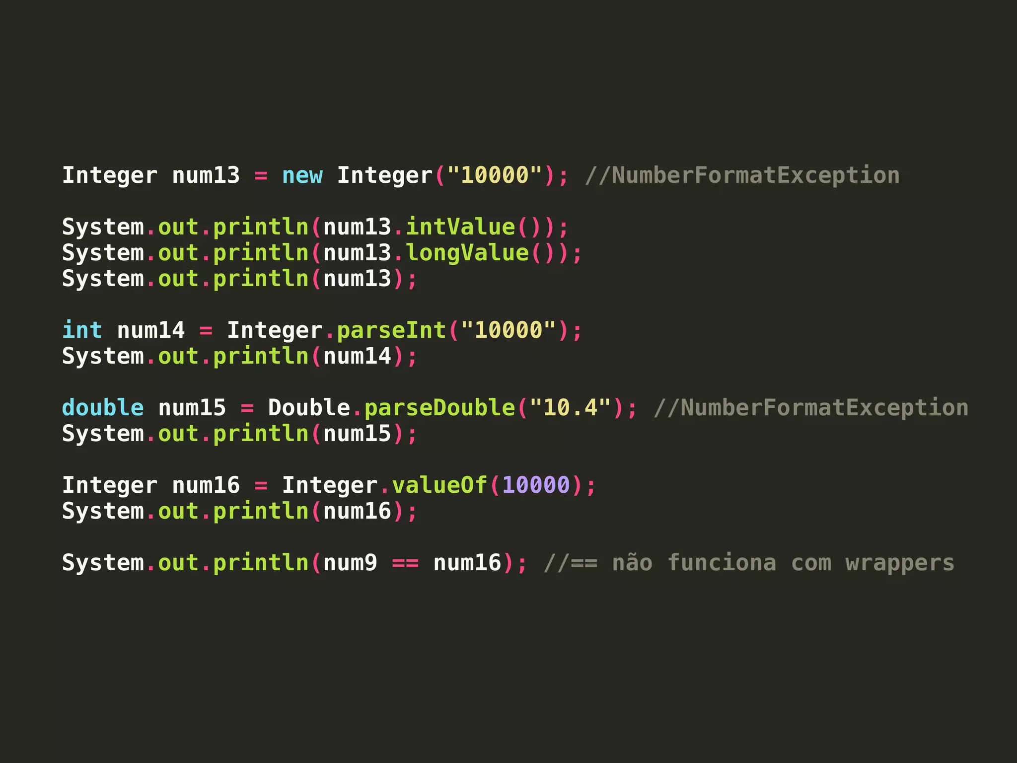 [Curso Java Basico] Aula 57: Wrappers: classes de tipos primitivos | PPT