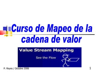 P. Reyes / Octubre 2006 Curso de Mapeo de la cadena de valor 