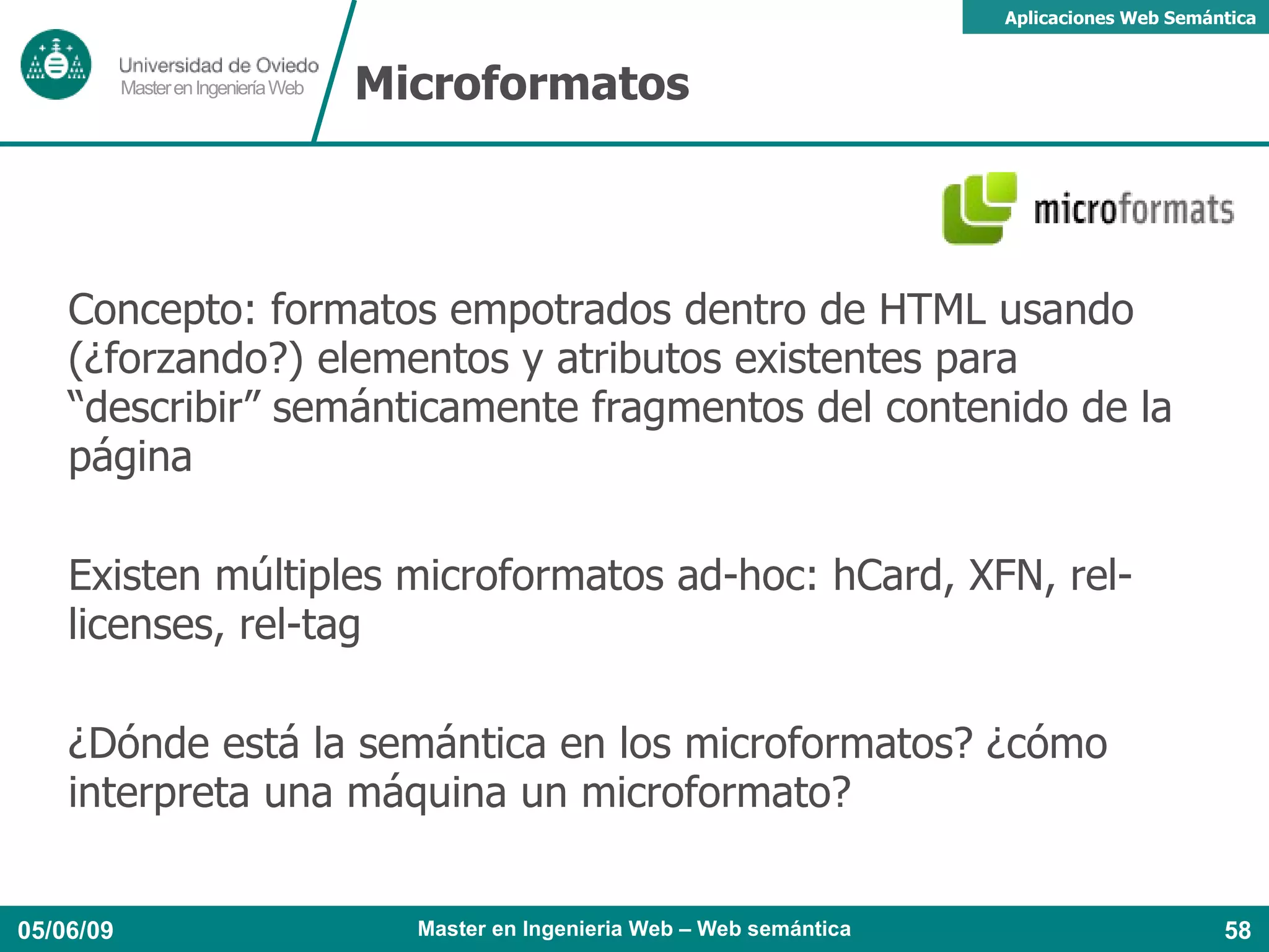 Tejer una red de conocidos que sea un reflejo de las relaciones entre las personas en el mundo real Utilidad y aplicación: Páginas web personales 