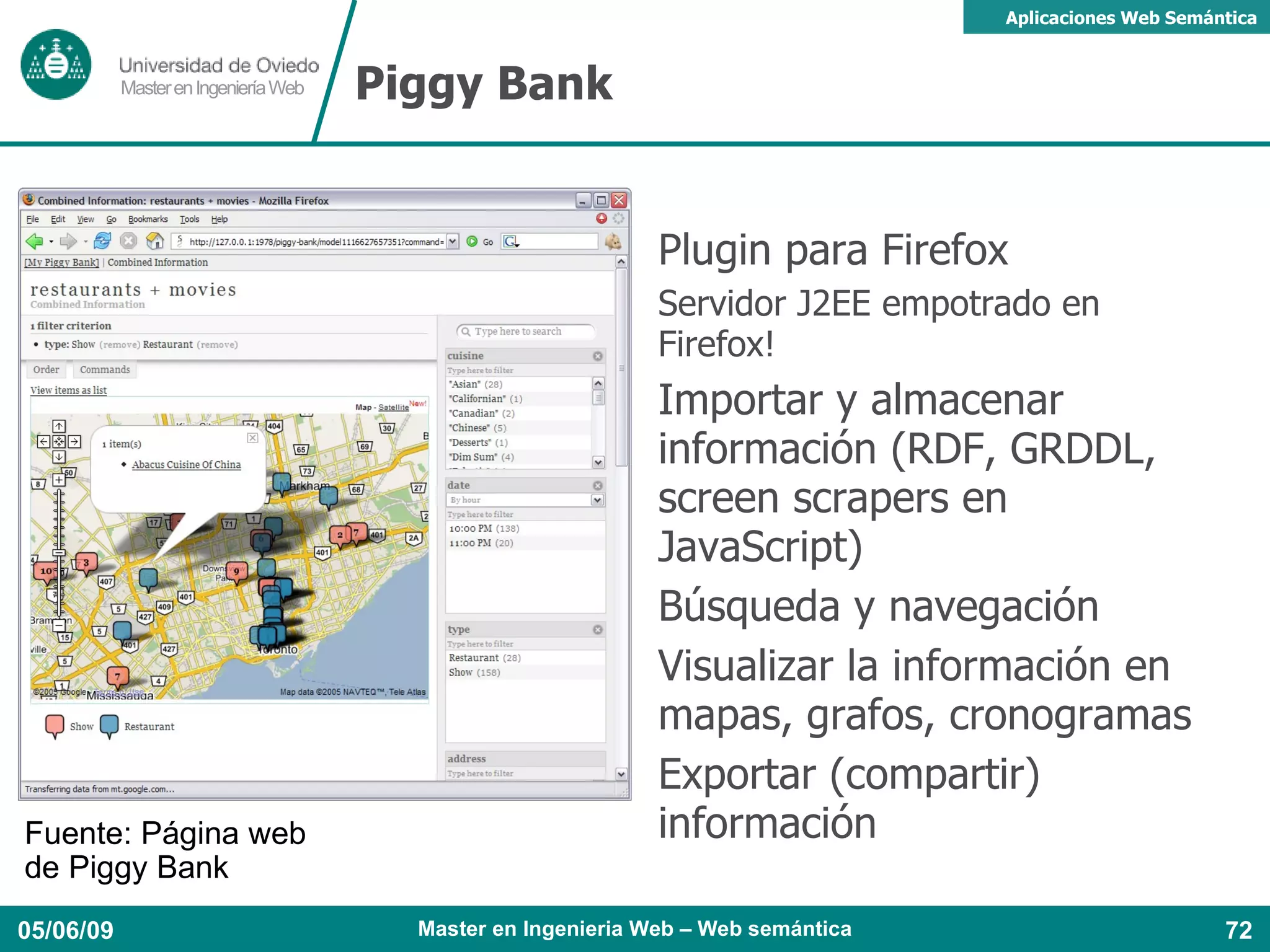 FOAF map: representación de personas sobre un mapa 