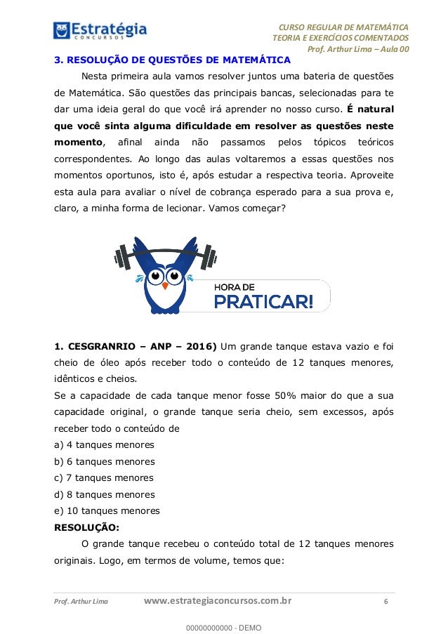 Curso de matematica para concursos