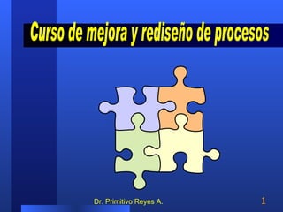 Dr. Primitivo Reyes A. Curso de mejora y rediseño de procesos 
