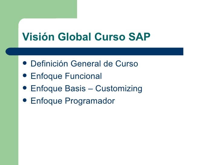 Cursos sap