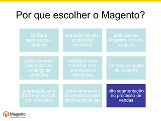 Por que escolher o Magento? 