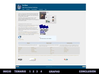 INICIO   TEMARIO   1 2 3   4   GRAPHO   CONCLUSIÓN
 