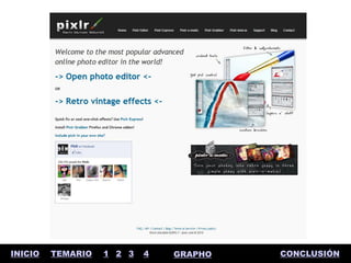 INICIO   TEMARIO   1 2 3   4   GRAPHO   CONCLUSIÓN
 