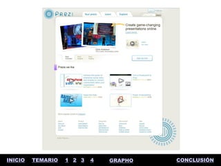 INICIO   TEMARIO   1 2 3   4   GRAPHO   CONCLUSIÓN
 