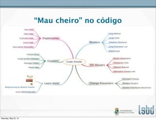 “Mau cheiro” no código
Saturday, May 25, 13
 