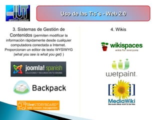 Uso de las Tic´s - Web 2.0Uso de las Tic´s - Web 2.0Uso de las Tic´s - Web 2.0Uso de las Tic´s - Web 2.0
3. Sistemas de Ge...