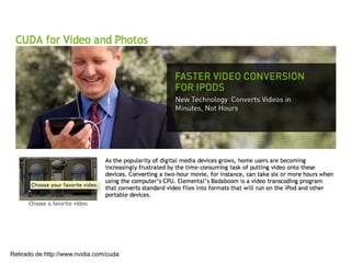 Retirado de http://www.nvidia.com/cuda
 