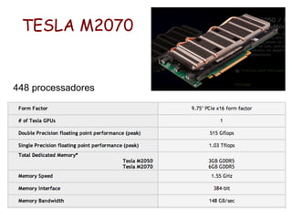 TESLA M2070


448 processadores
 