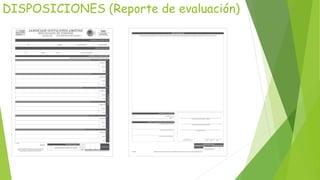 DISPOSICIONES (Reporte de evaluación)
 