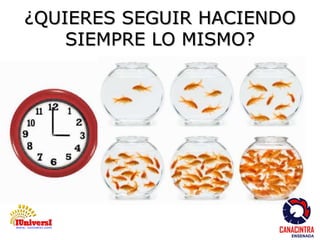 ¿QUIERES SEGUIR HACIENDO 
SIEMPRE LO MISMO? 
 