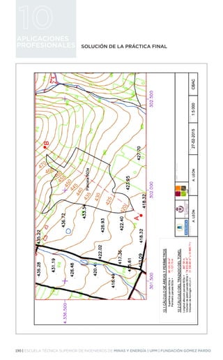 190 | ESCUELA TÉCNICA SUPERIOR DE INGENIEROS DE MINAS Y ENERGÍA | UPM | FUNDACIÓN GÓMEZ PARDO
APLICACIONES
PROFESIONALES SOLUCIÓN DE LA PRÁCTICA FINAL
 