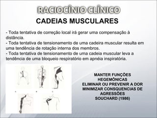 cadeias musculares - Fisioterapia em Ortopedia e Traumatologia