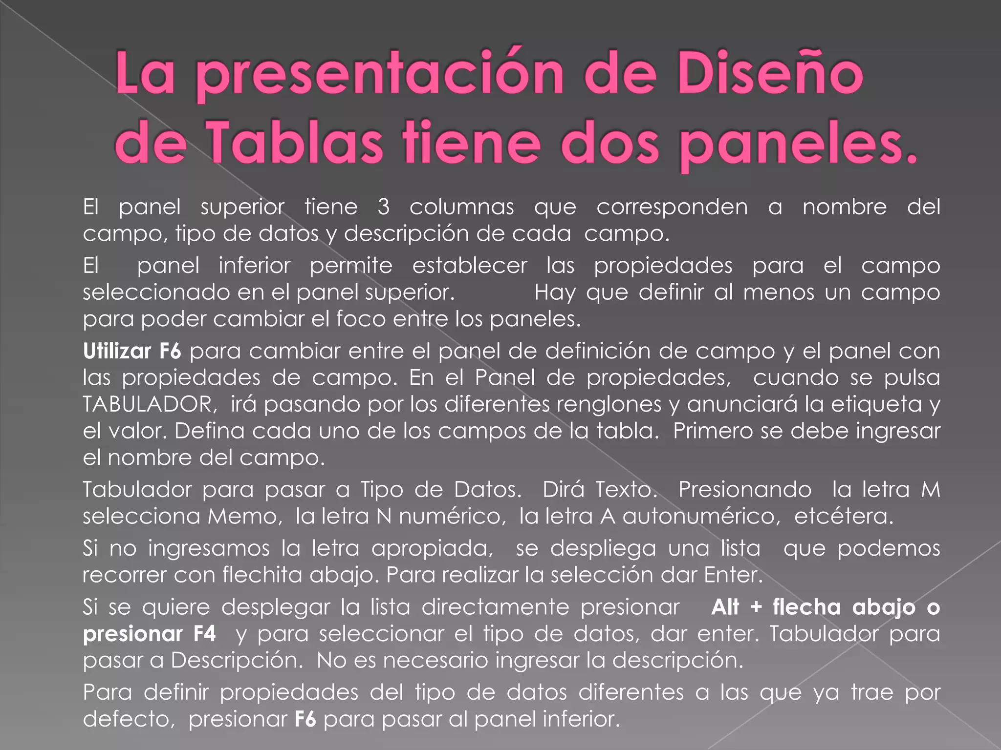 Las páginas. Son documentos HTML con información de la base de datos.