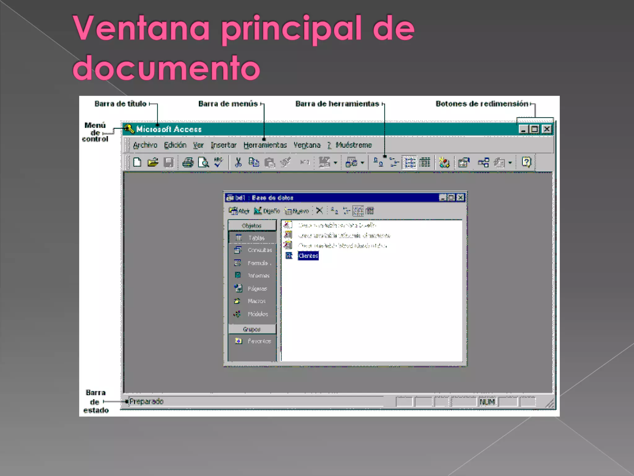 Ventana principal de documento