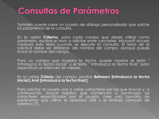 Manejo de datos en una tablaEn la tabla podemos introducir, eliminar y modificar datos.También podemos buscar un dato concreto: Edición/Buscar.O filtrar registros (seleccionar aquellos que tienen un dato concreto en un campo determinado). Para ello basta con hacer clic sobre el campo con el dato común que se quiere filtrar y activar el botón de filtro (embudo con rayo). Para desactivar el filtro y ver la tabla entera clic en el botón del embudo.