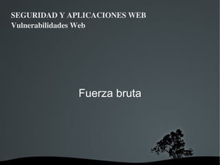 SEGURIDAD Y APLICACIONES WEB Vulnerabilidades Web Cross Site Scripting (XSS) Vulnerabilidad que permite inyectar scripts o contenido en páginas web. Tipos: No persistente  