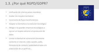 Curso basico sobre el reglamento general de proteccion de datos modulo ...