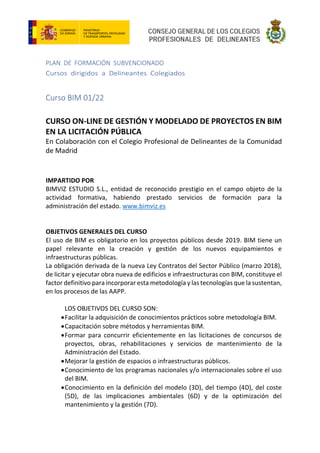Curso on-line de Gestión y Modelado de Proyectos BIM en la Licitación ...