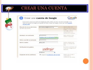 CREAR UNA CUENTA 